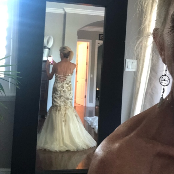 Mac Duggal strapless corset back prom gown - Picture 15 of 16